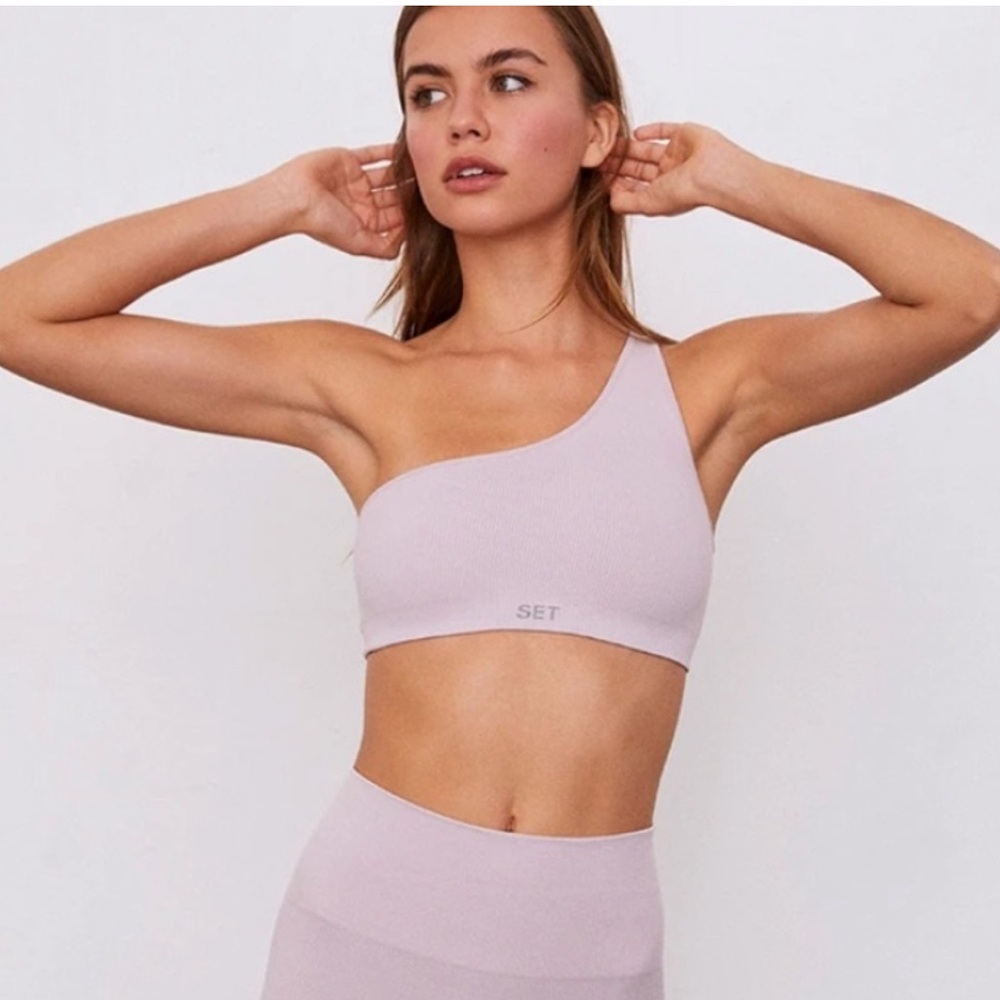 SET One-Shoulder Top in Lavender